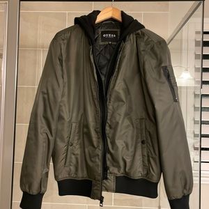 Guess Hunter Green Bomber Jacket